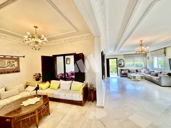 Villa meublée 375m² 5 chambres terrasse jardin à vendre à Dar Bouazza Tamaris1 — photo 4